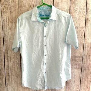 Robert Graham Mens Button Front Shirt XL